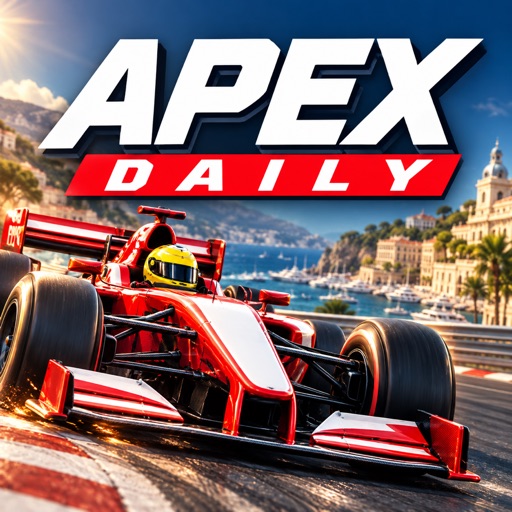 Apex Daily app icon: a red race car under the Apex Daily logo